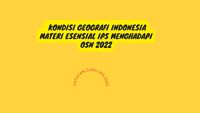 kondisi geografis indonesia